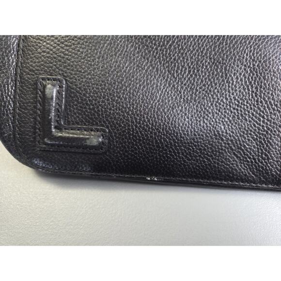 Hook & Albert Black Pebbled Leather Tote Bag Luxury - Picture 5 of 10